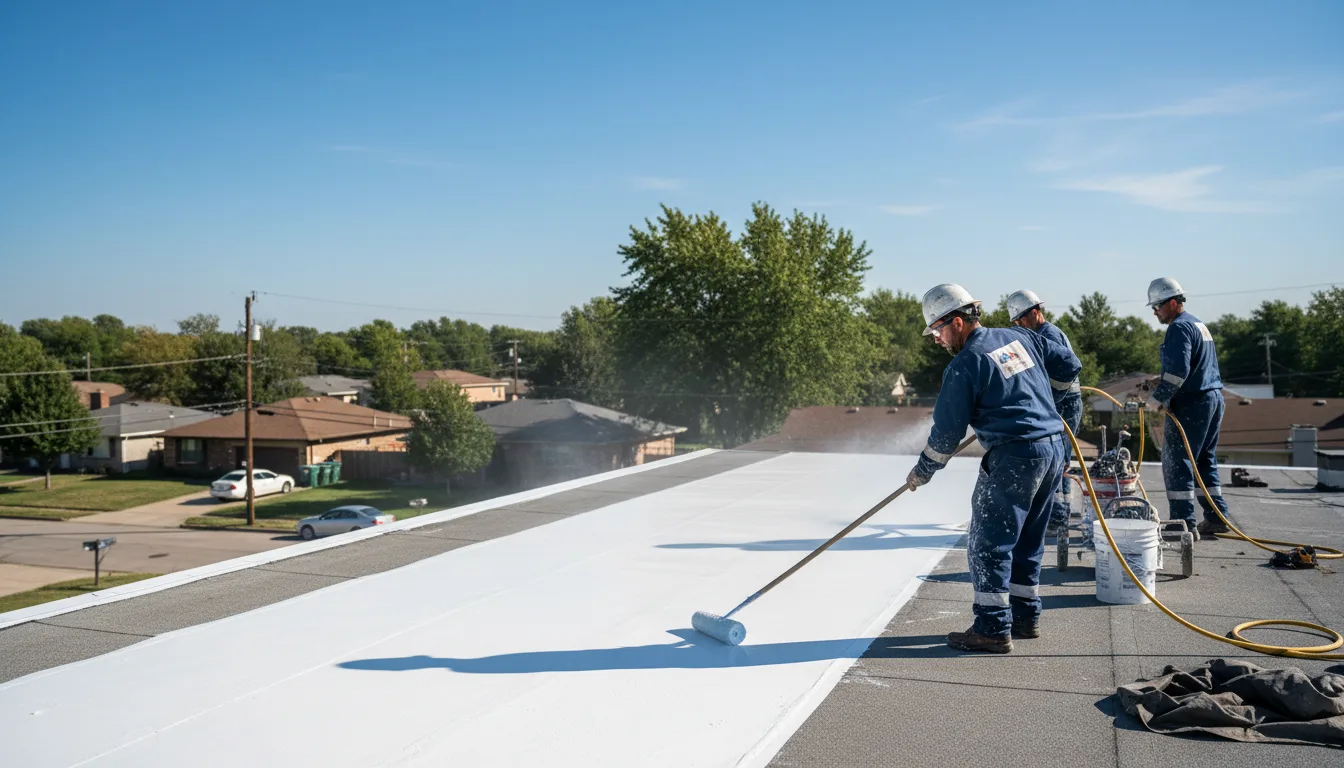 Commercial roof coating in Greenwood, VA near me